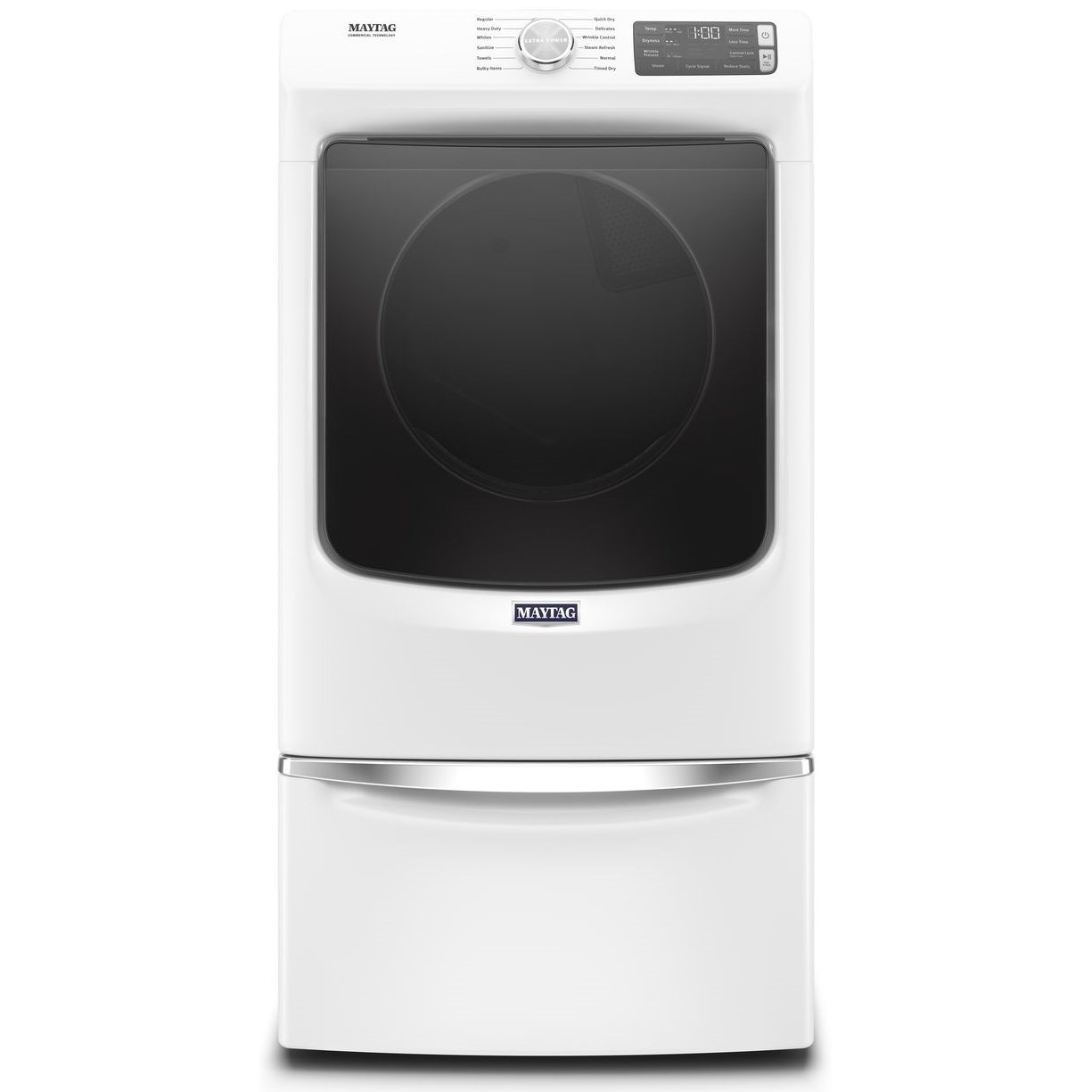 Maytag MGD6630HW 7.3 Cu. Ft. Front Load Gas Dryer with Extra Power and